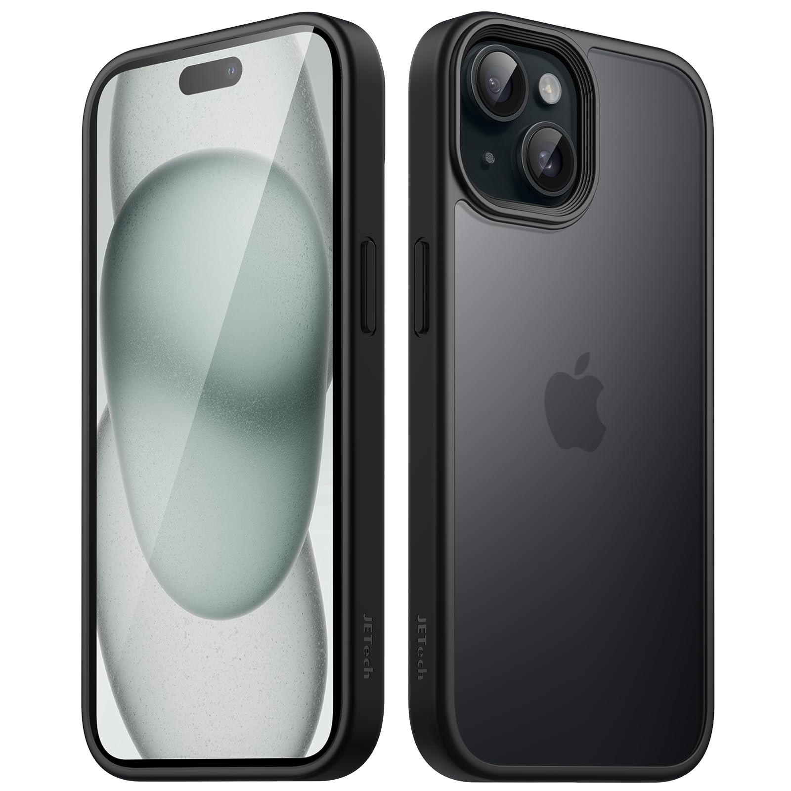 JETech Matte Case for iPhone 15 Plus 6.7-Inch, Shockproof Military Grade Drop Protection, Frosted Translucent Back Phone Cover, 