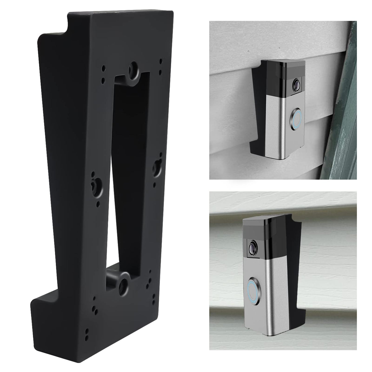 Wopuzr Vinyl Siding Angle Adjustment Mount Compatible With Video Doorbell/Video Doorbell 2,3,4,3Plus(4'' Standard Vinyl Siding O