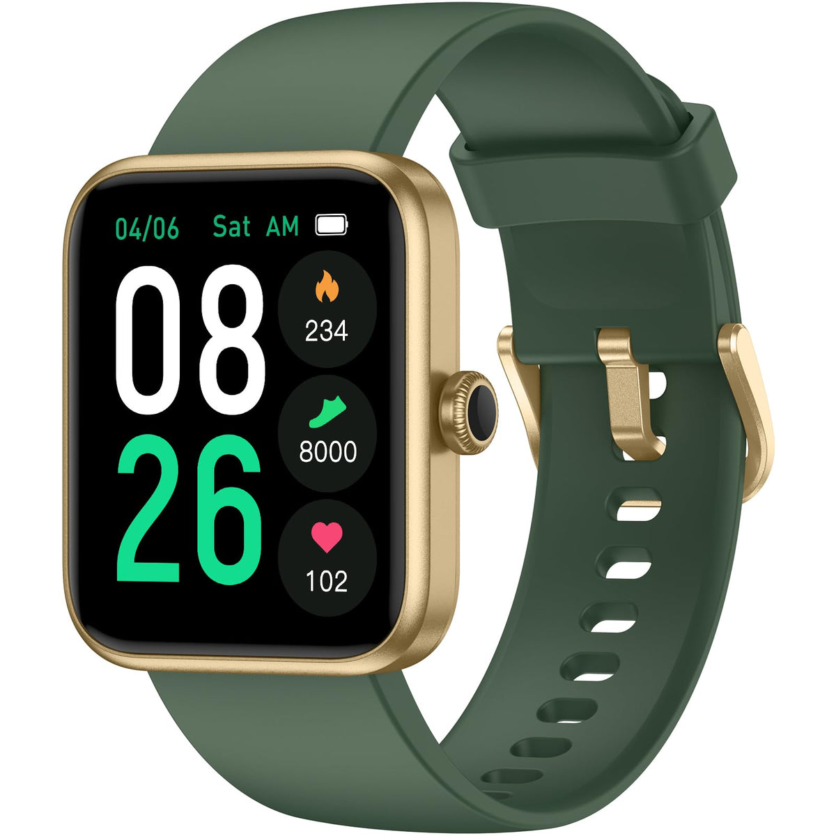 Tykoit Smart Watch, Fitness Tracker With 45Mm Touch Screen, Heart Rate Monitor, Blood Oxygen, Sleep Tracking Fitness Watch 5Atm