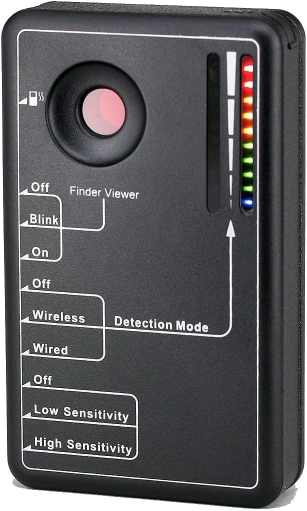 Kjb Rd 30 Lawmate Pocket Rf Detector, 3 Modes Of Detections, Quickly Finds Hidden Cameras Using The Hidden Camrea Lens Finder, Can Detected Wired Cameras, Low And High Sensitivity