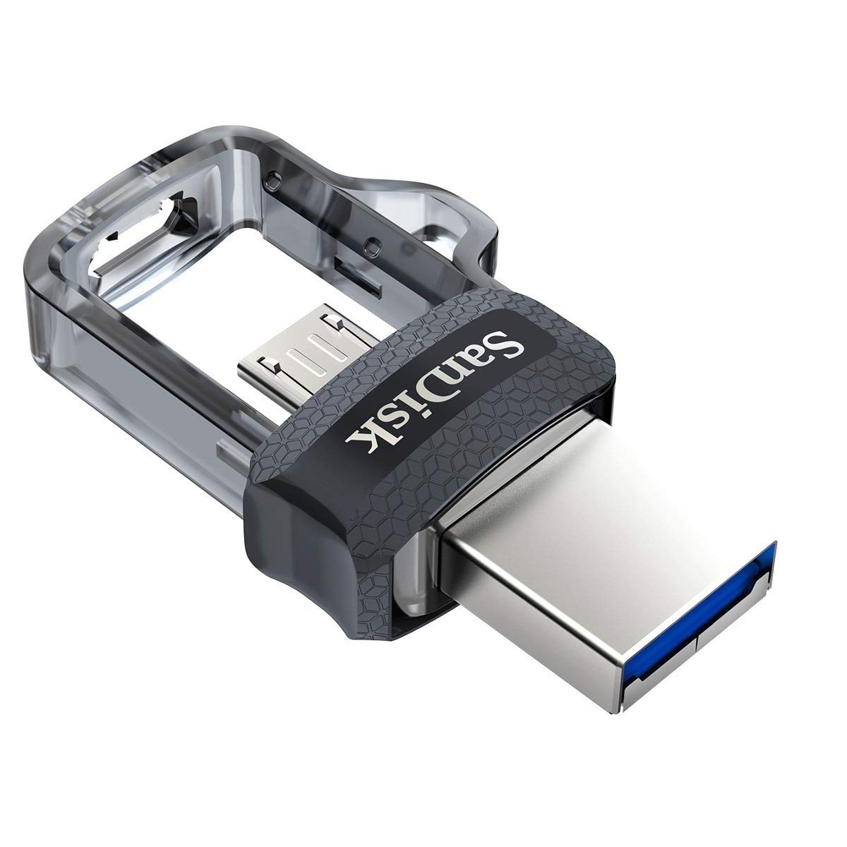 Sandisk 128Gb Ultra Dual Drive M3.0 For Android Devices And Computers   Microusb, Usb 3.0   Sddd3 128G G46, Black