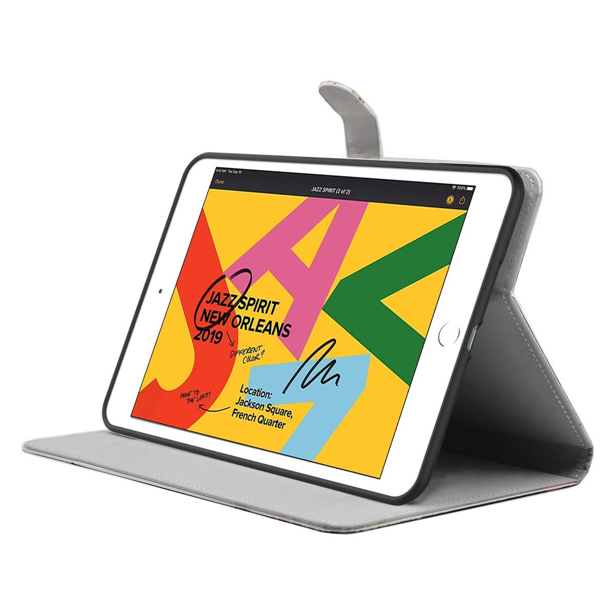 Case For Ipad 10.2 Inch 9Th/ 8Th/ 7Th Generation 2021/2020/2019 Release, Horse Lovers Gifts Folio Pu Leather Soft Tpu Back Cover