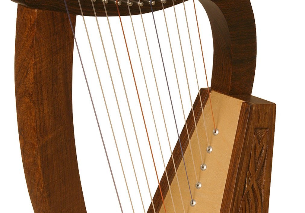 Roosebeck Baby Harp Tm, 12 Strings, Knotwork