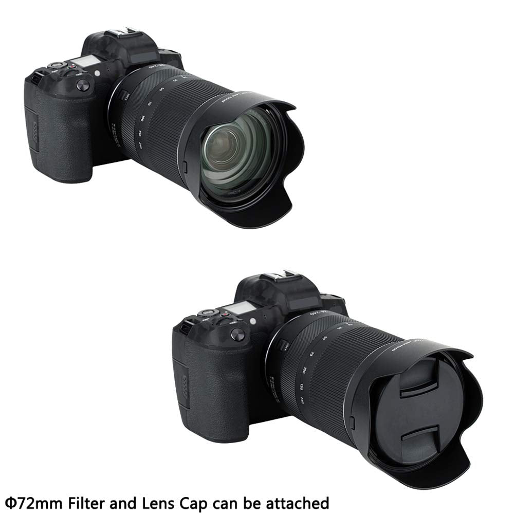 Lens Hood Shade For Canon Rf 24 240Mm F/4 6.3 Is Usm Lens On Canon Eos R6 R5 Rp R Camera Replaces Canon Ew 78F, Compatible With