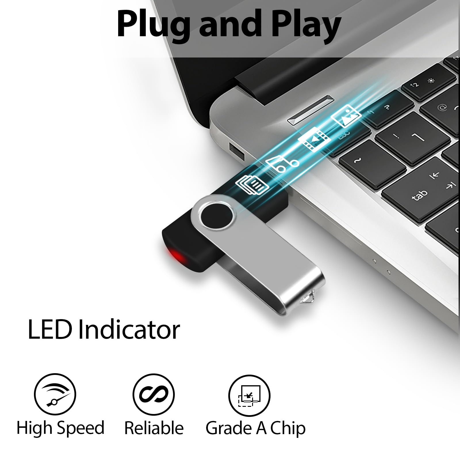 Aretop Bulk Flash Drives 4Gb 20 Pack Usb2.0 Swivel Bulk Thumb Drives 20 Pack Memory Stick Usb 20 Pack Pendrive 4Gb Usb Drive 20 Pack Jump Drive (20Pack 4Gb, Multicolors)