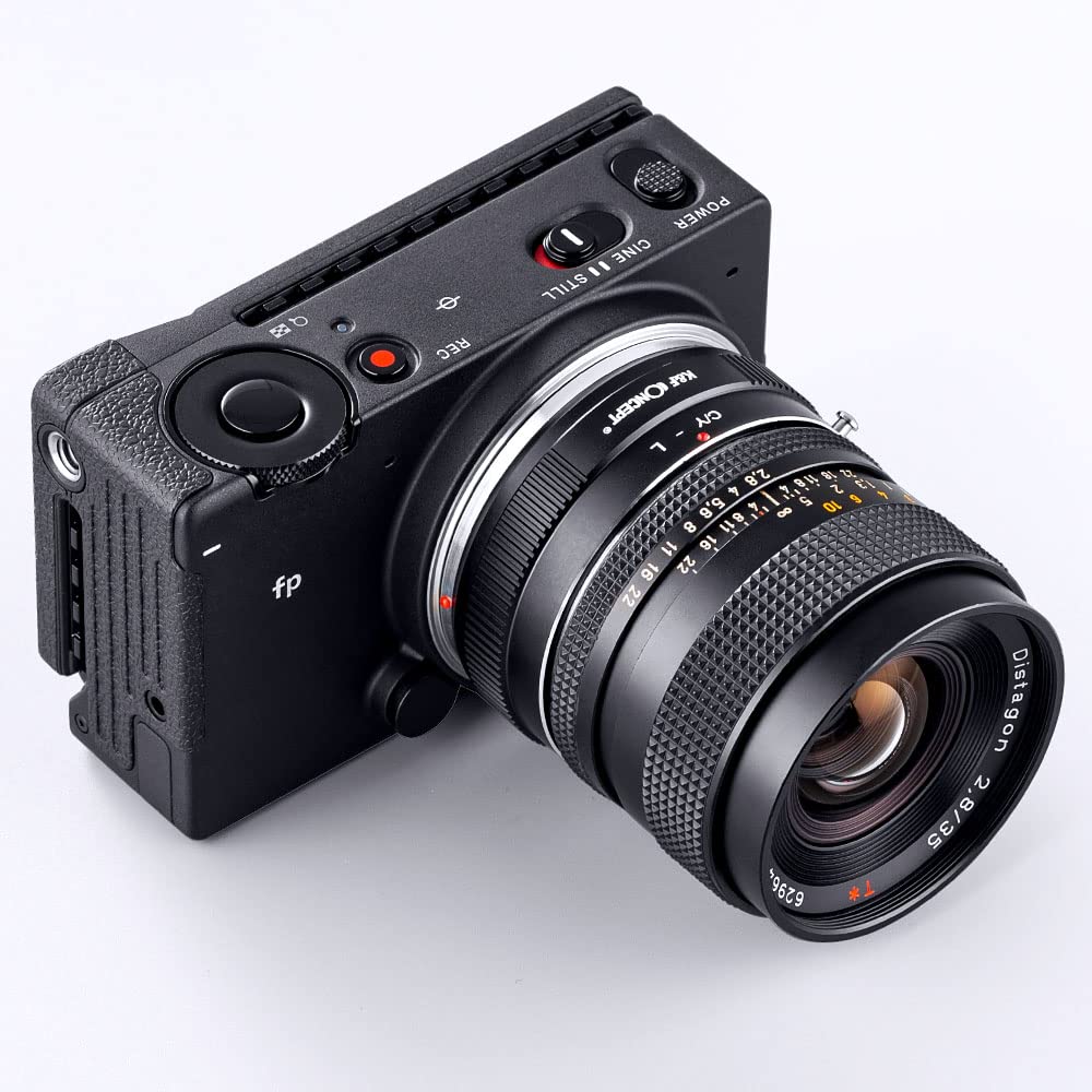 K&F Concept Lens Mount Adapter C/Y L Manual Focus Compatible With Contax/Yashica (C/Y) Lens To L Mount Camera Body