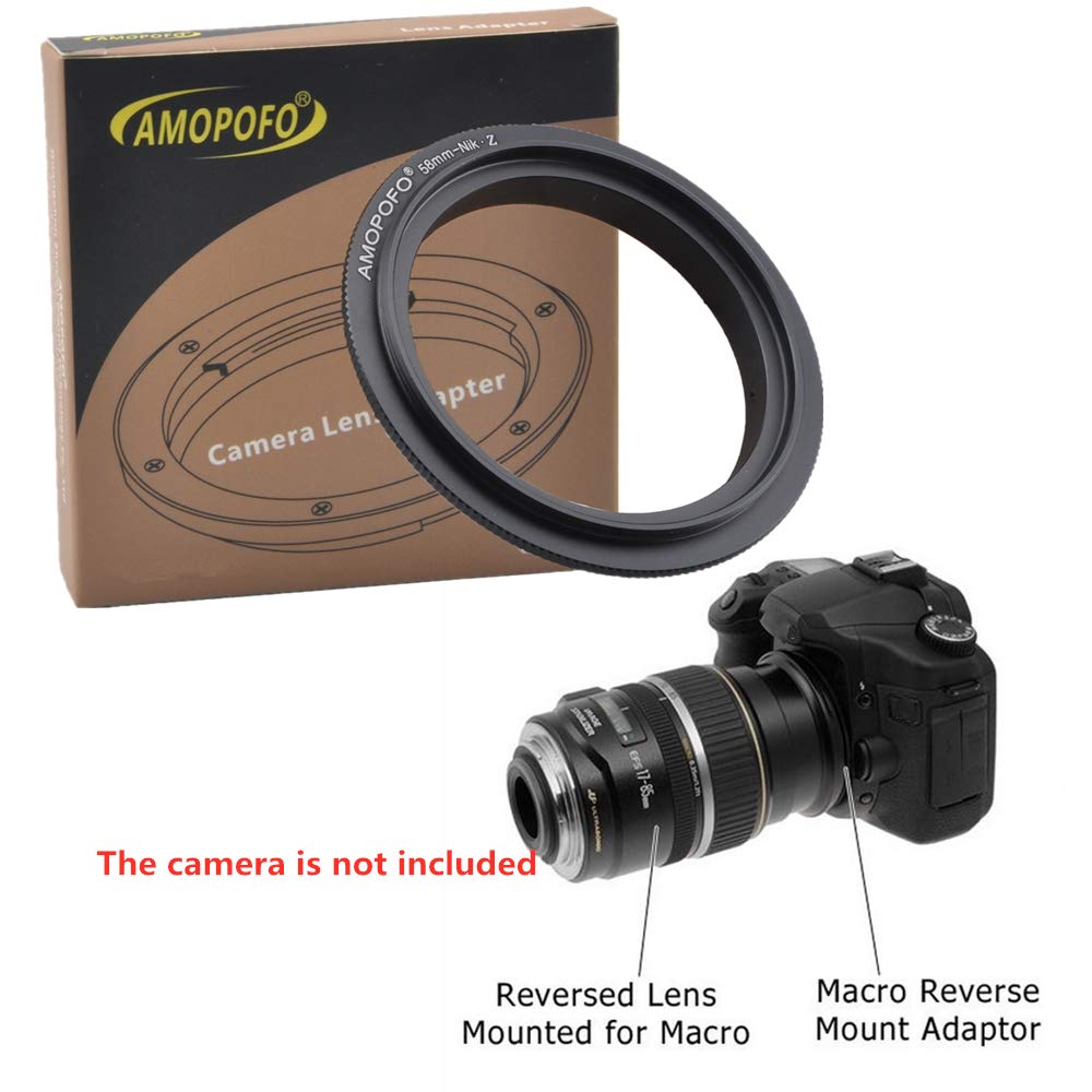 58Mm Macro Lens Reverse Ring Compatible With For Nik Z Mount Z6,Z7 Full Frame Camera,With 58Mm Filter Thread Lens 55 300Mmf/4.5 5.6Gedvr .Macro Shoot(58Mm Nik Z)