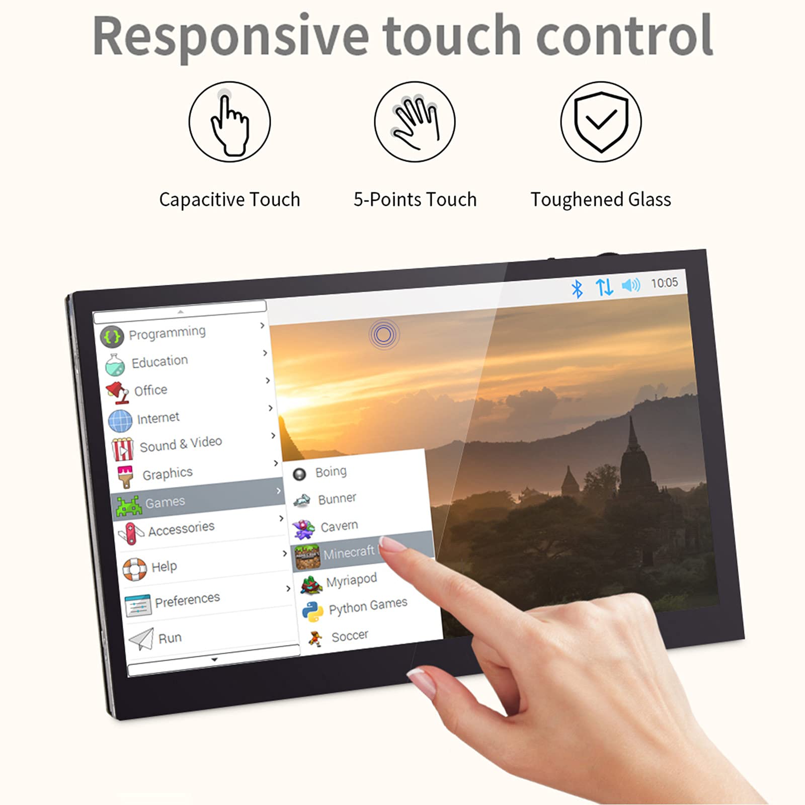 Bigtreetech Octopus V1.1 Control Board+Pitft50 V2.1 Touch Screen Display Compatible With Btt Pi 2 Tmc2209 Stepper Driver Upgrde