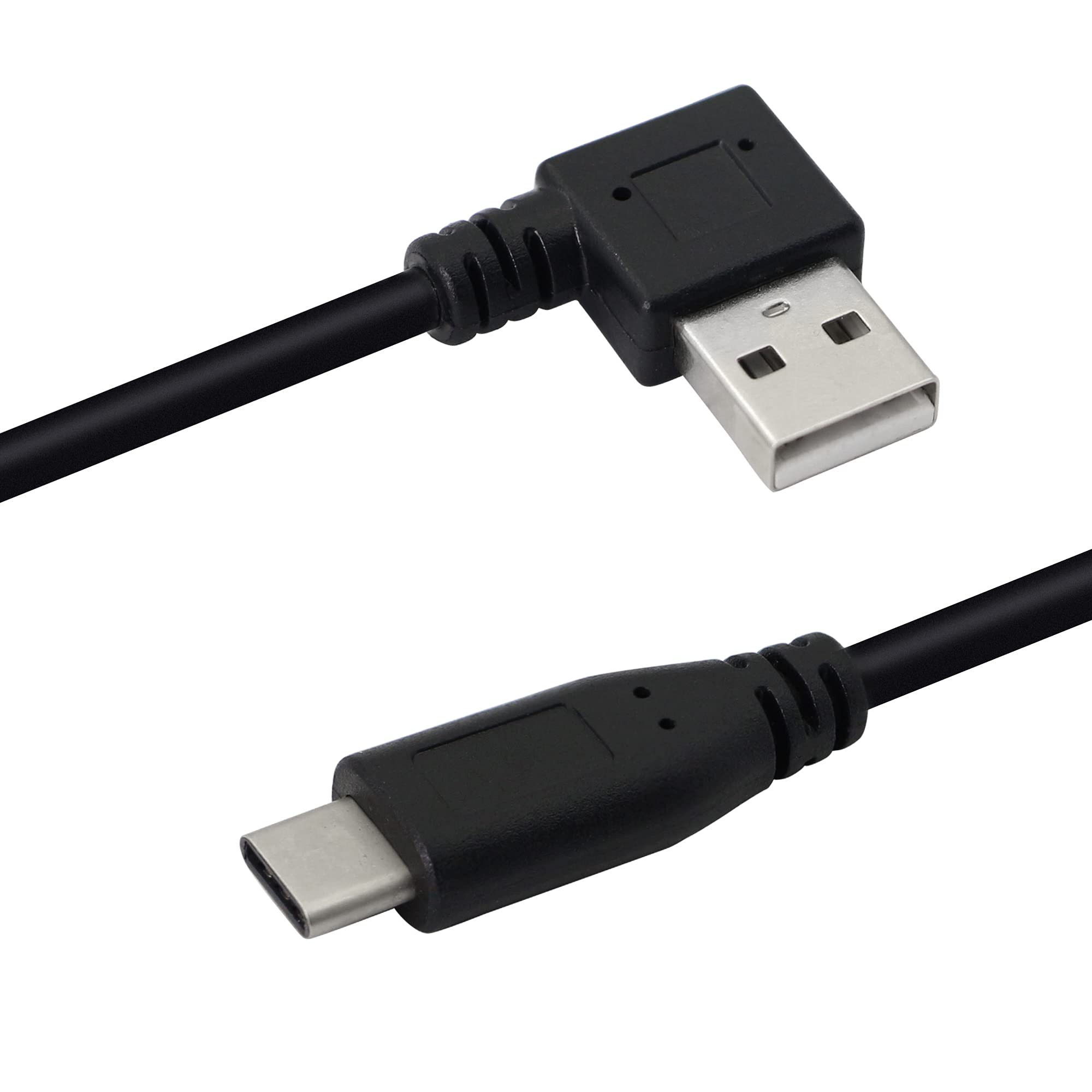 Pngknyocn 90 Degree Usb Adapter Cable Right Angle Usb 2.0 (Type A) Male To Usb 2.0 (Type C) Male Fast Charge And Data Sync Cable