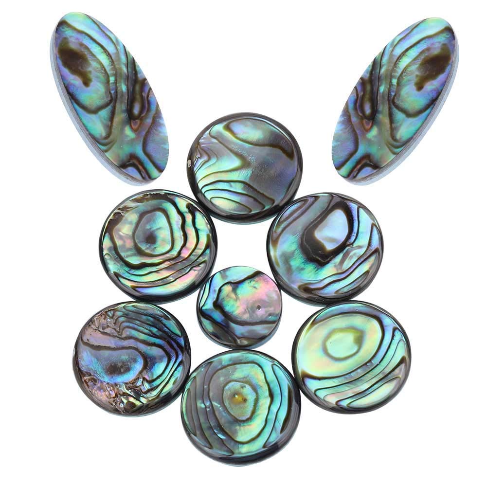 9Pcs Sax Abalone Shell Key Buttons Saxophone Key Button For Soprano, Alto And Tenor Saxophones