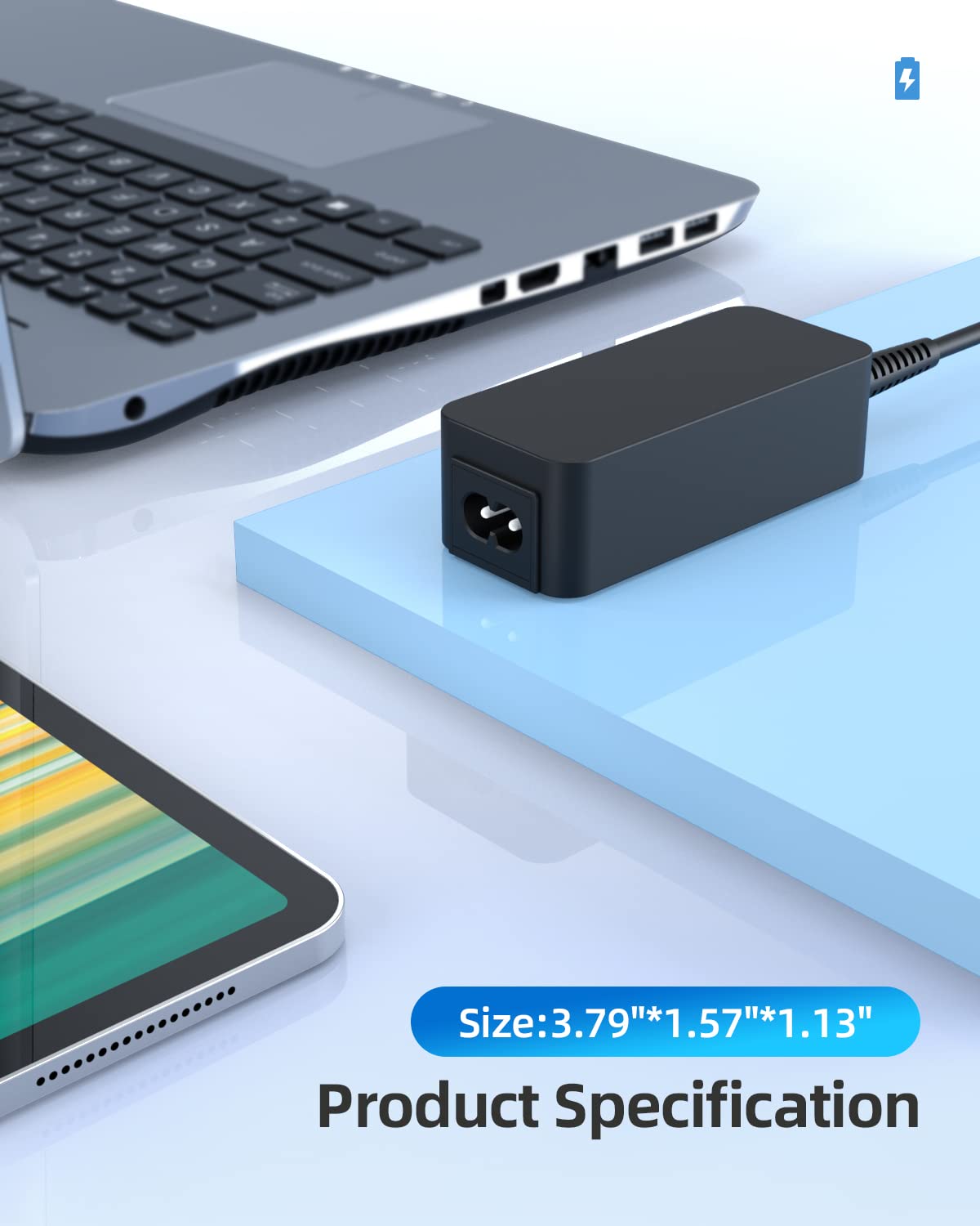 65W Ac Charger Fit For Dell Inspiron 3510 3511 3515 Vostro 3510 3515 Laptop Power Adapter Supply Cord