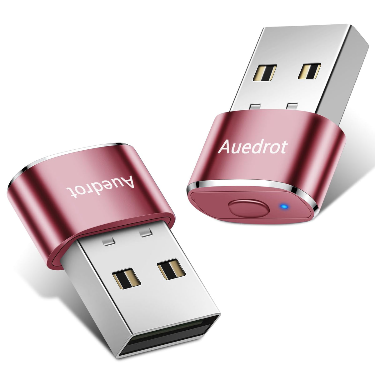 Auedrot Mouse Jiggler Undetectable Metal Usb Mouse Mover With Switch Button, Automatic Mini Mouse Shaker With 2 Jiggle Modes, Pl
