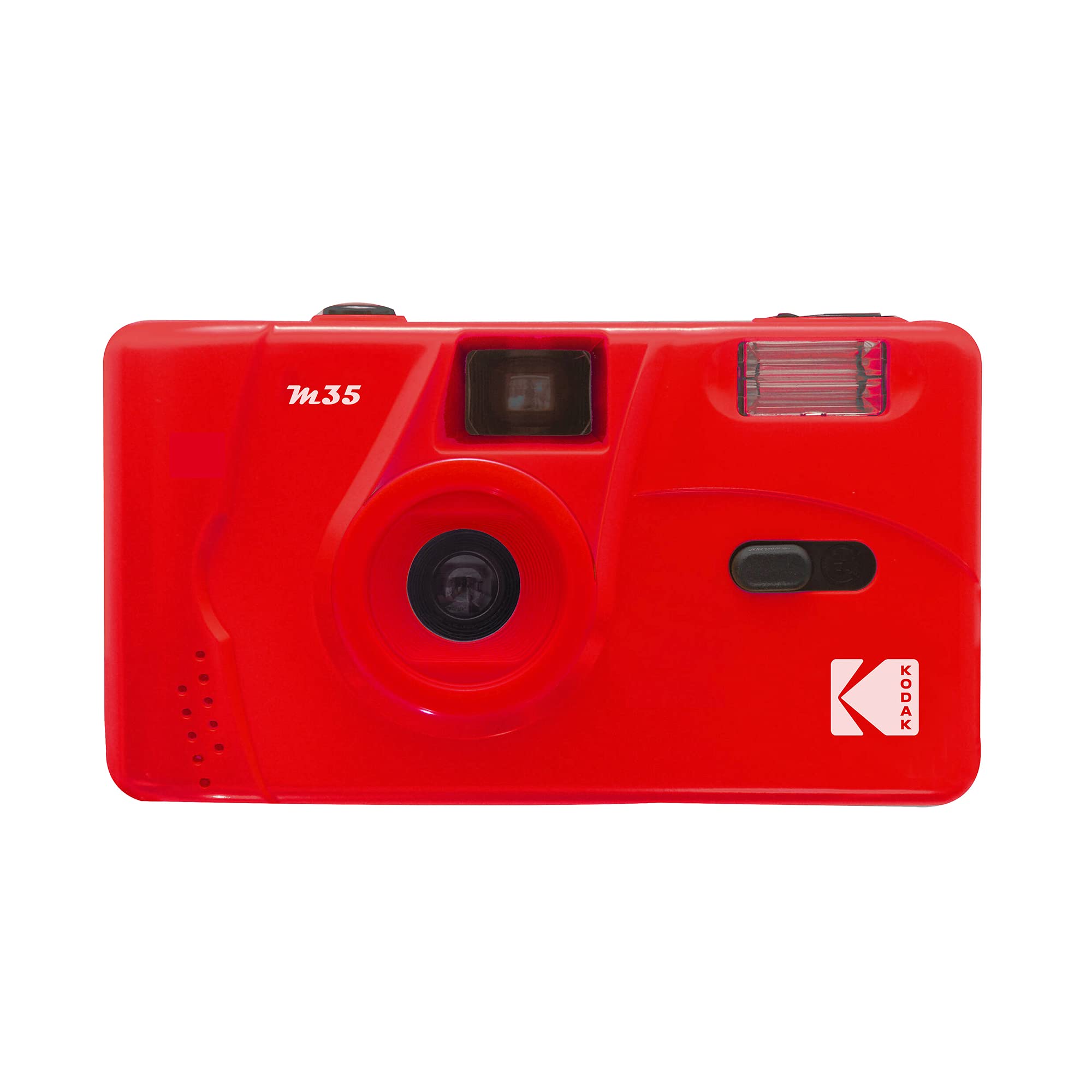 Kodak M35 Film Camera, Reusable, Focus Free, Easy To Use, Build In Flash And Compatible With 35Mm Color Negative Or Bl/W Film (Film And Aaa Battery Not Included) (Flame Scarlet)