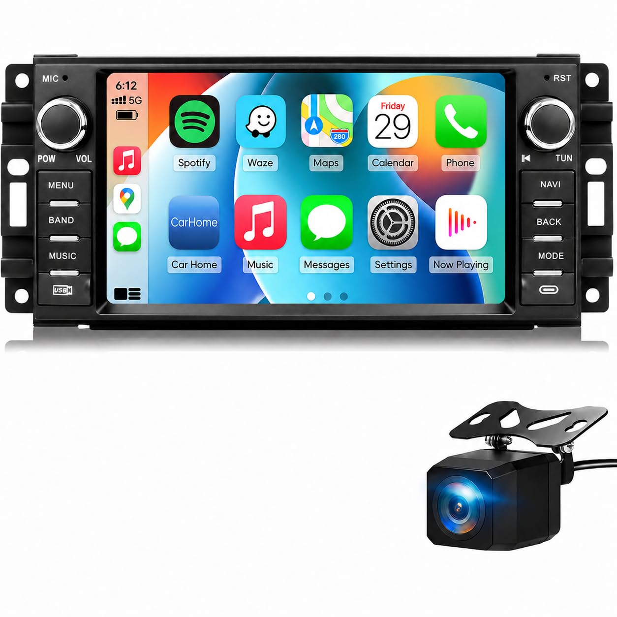 Car Radio Stereo Upgrade for Jeep Wrangler JK 20072018 with CarPlay