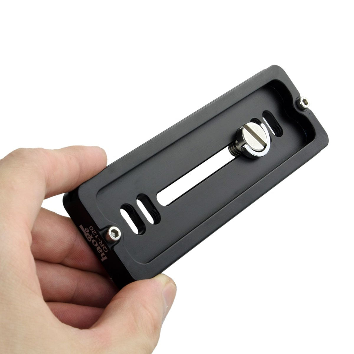 Haoge 120Mm Qr Quick Release Plate Dual Dovetail And D Ring Screw Fits Arca Swiss Standard For Tripod Ball Head
