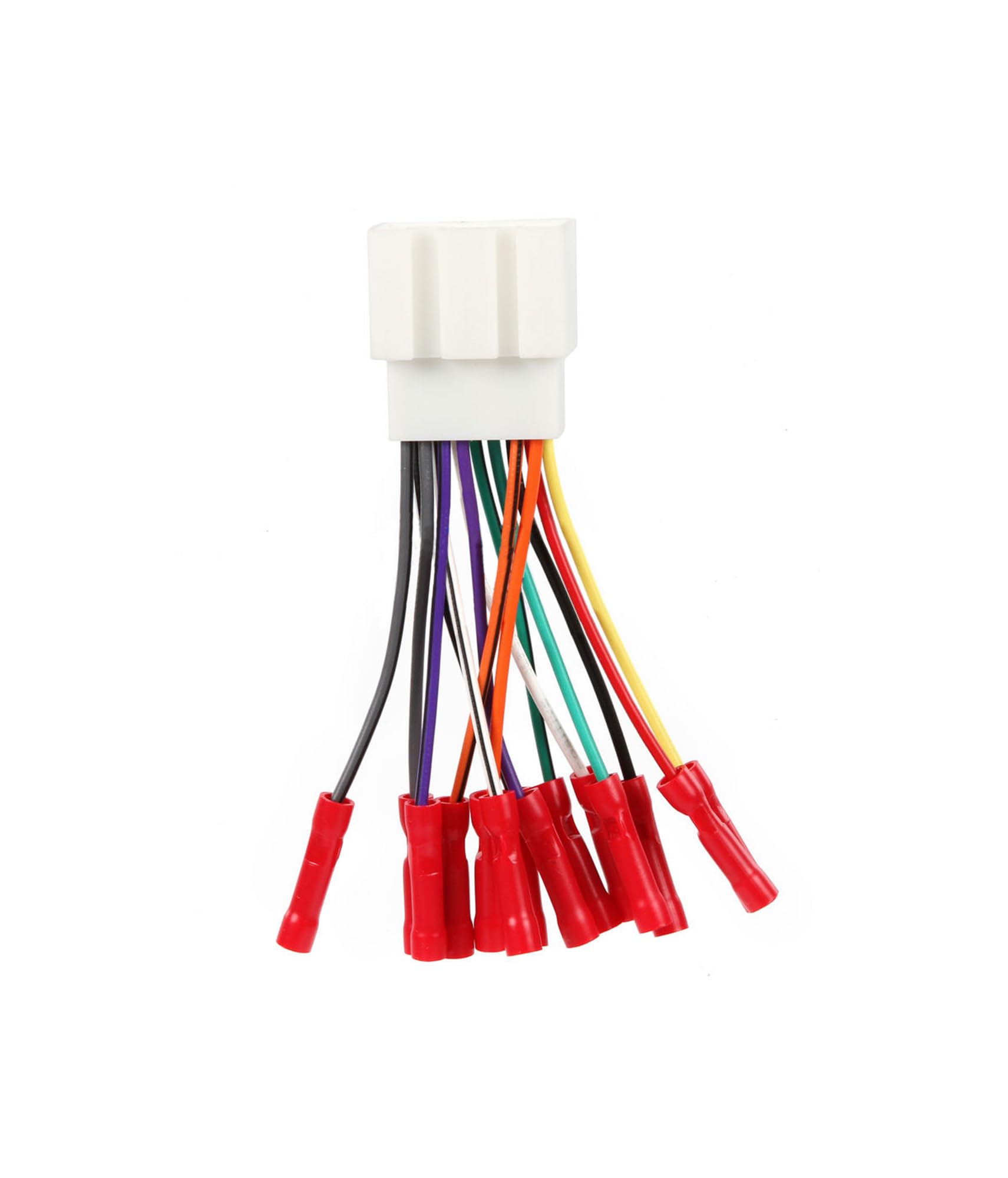 Scosche FD16BCB Car Radio Wiring Harness with Crimp Connectors Compatible with Select 1998 2011 Ford, Lincoln, Mazda, Mercury and Nissan   Aftermarket Stereo Wire Adapter Kit   See Fit Guide in Images