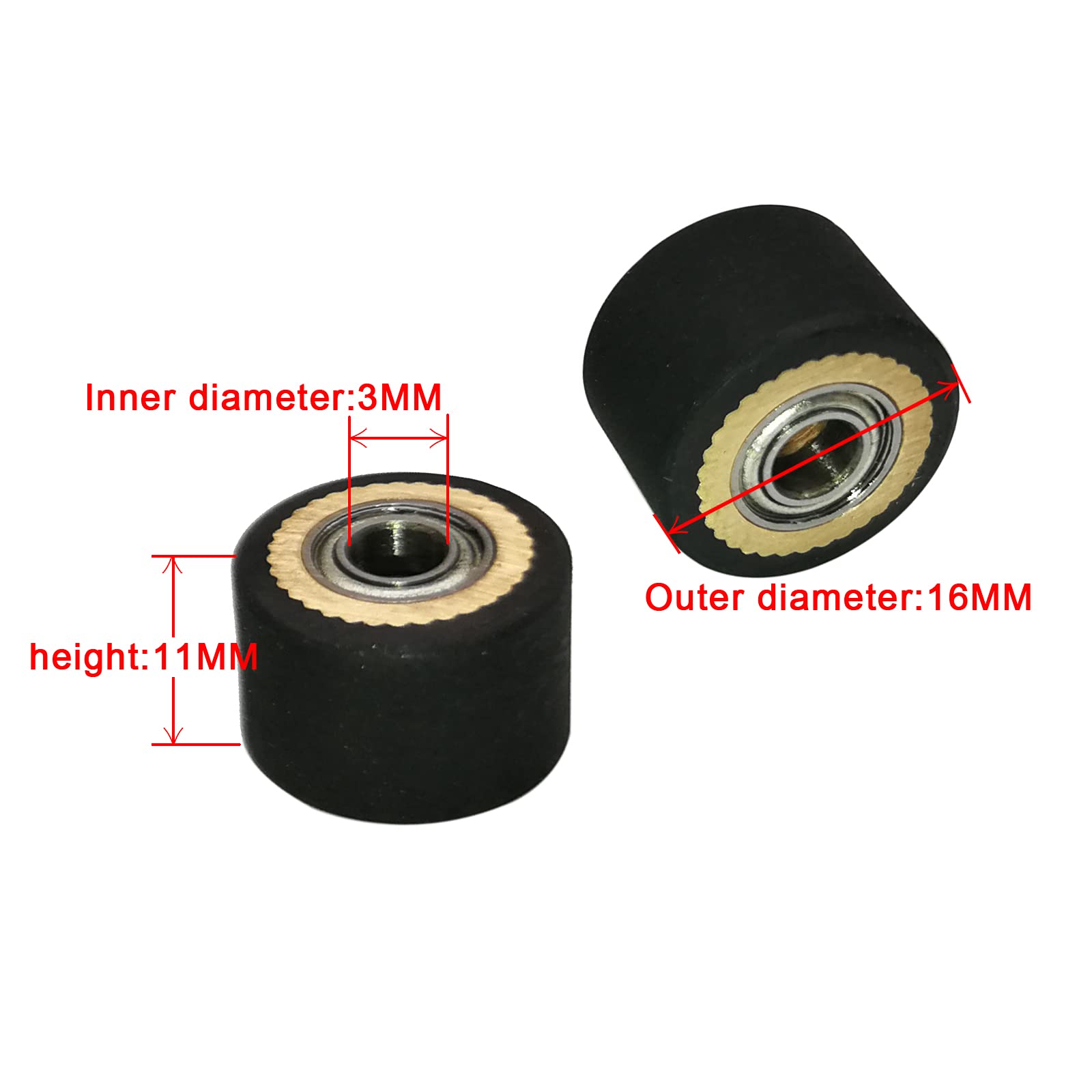 5Pcs Hq Pinch Roller For Roland Gcc Liyu Rabit Pcut Mimaki Iolion Cutter Plotter 3X11X16