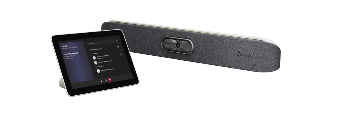 Poly   Studio X30 (Polycom) With Tc8 Touch Controller   4K Video & Audio Bar   Conferencing System For Small Meeting Rooms   Wor