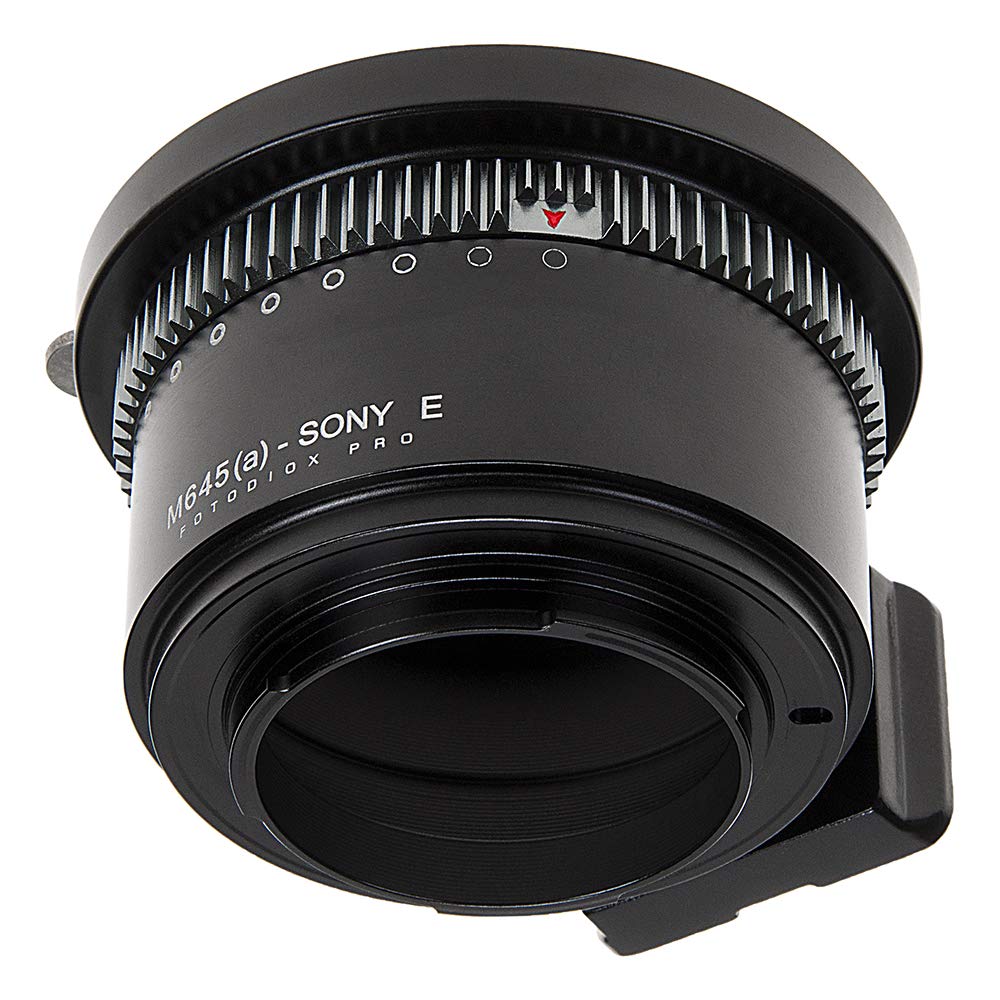 Fotodiox Pro Iris Lens Mount Adapter Compatible With Mamiya 645 Af/Af-D Lenses To Sony E-Mount Cameras