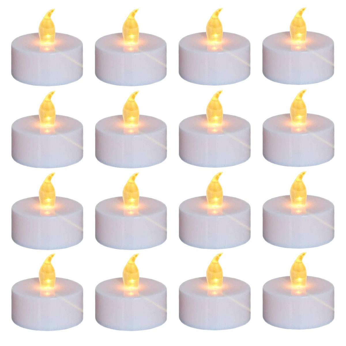 Nancia 100Pack Flameless Led Tea Lights Candles, Realistic And Bright Flickering Long Lasting 200Hours Battery-Powered, Ideal Pa
