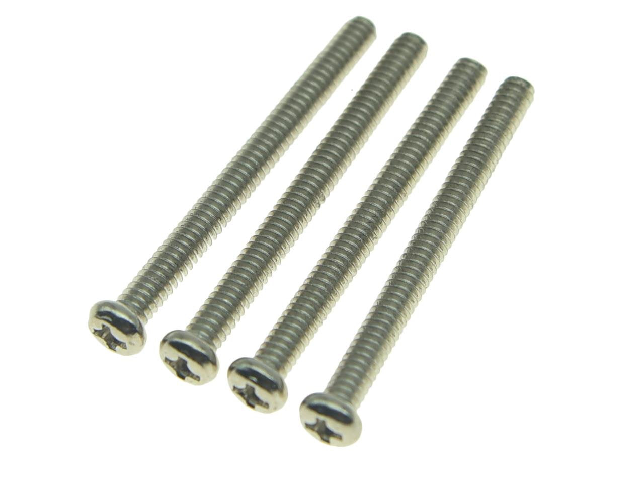 Kaish 50Pcs American Thread Humbucker Pickup Height Screws Guitar Humbucker Pickup Screws With Springs For Usa Thread Pickups Ni