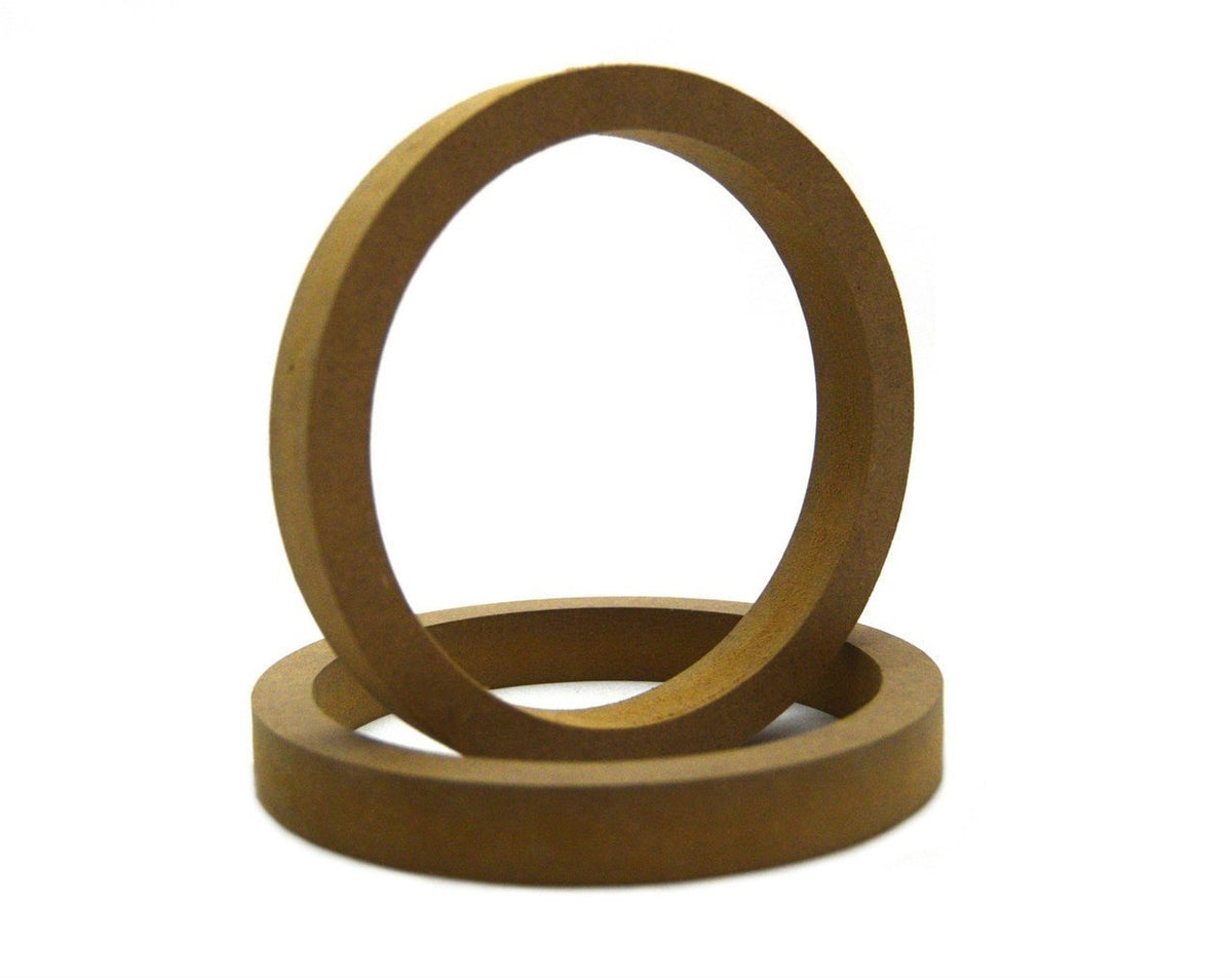 Audiopipe 1 Pair 5.25'' Inch Mdf Wooden Speaker Ring Ring 5.25R Speaker Mounting Spacer Rings