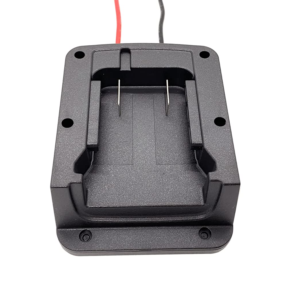 Qinizx Power Wheels Adapter For Milwaukee M18 Battery 18V Dock Power Mount Connector 12 Gauge Robotics, Diy M18 Li Ion Battery A