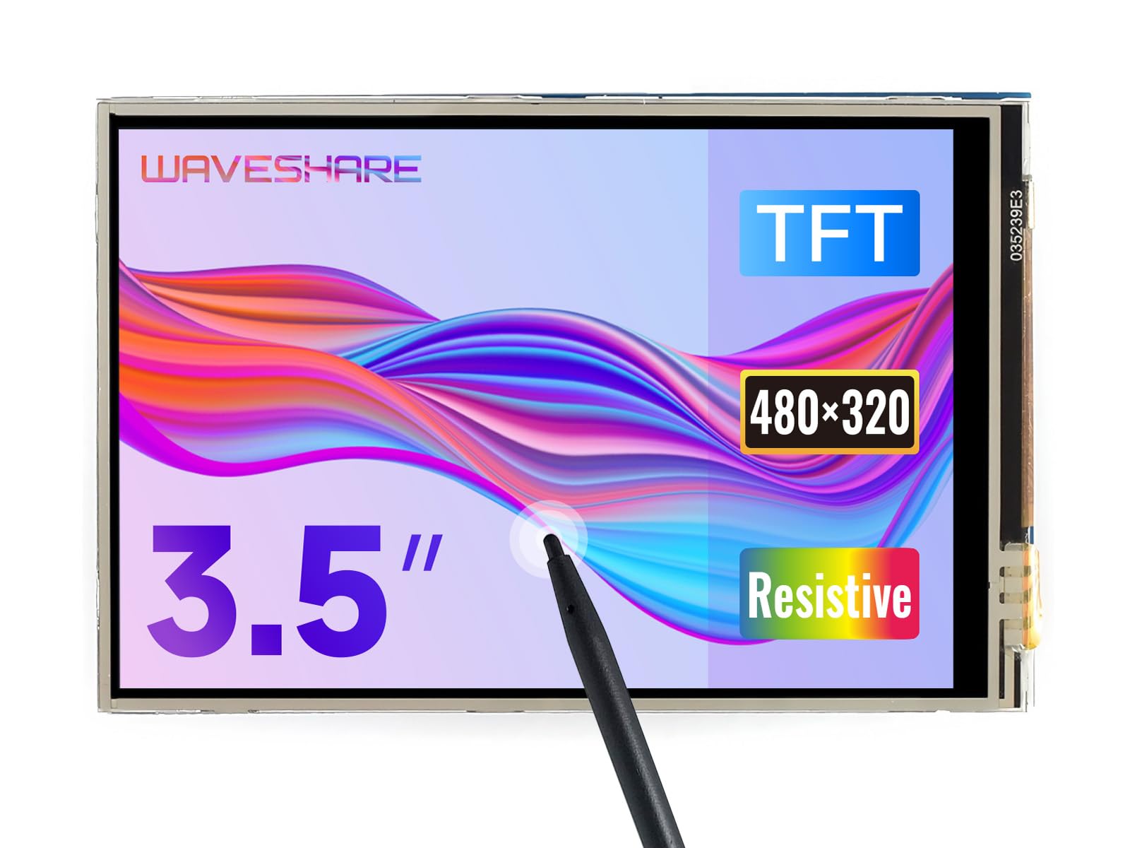Waveshare 3.5Inch Touch Screen, Compatible With Raspberry Pi 5/4B/3B/Zero/Zero W/Zero 2W/Pico/Pico W/Pico Wh, Tft Lcd, 480X320