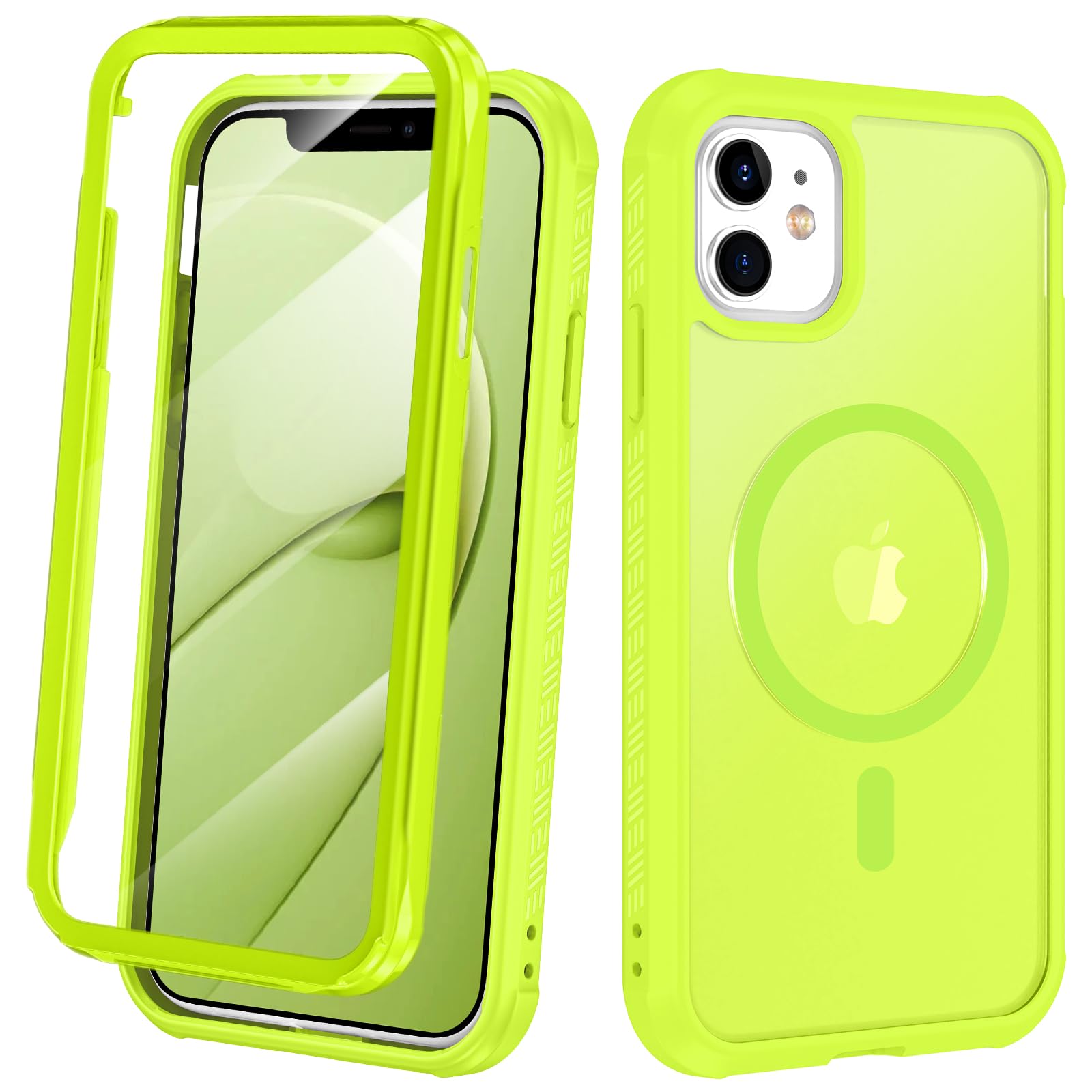 Avocase Magnetic for iPhone 11 Case Built in Screen Protector [Compatible with MagSafe] Military-Grade Protection Full Body Shoc