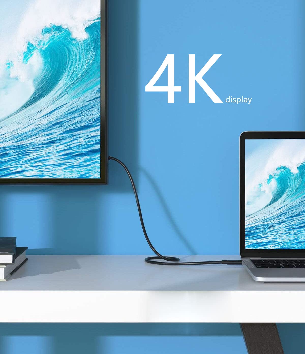 Akingdleo Portable External Monitor Cable,10Gbps Usb 3.1 Usb C 100W Fast Charging, 4K@60Hz Video Output, Compatible For Asus Zen