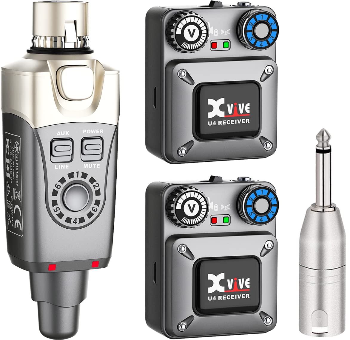 Xvive U4R2 Wireless In Ear Monitor System With 2 Receivers