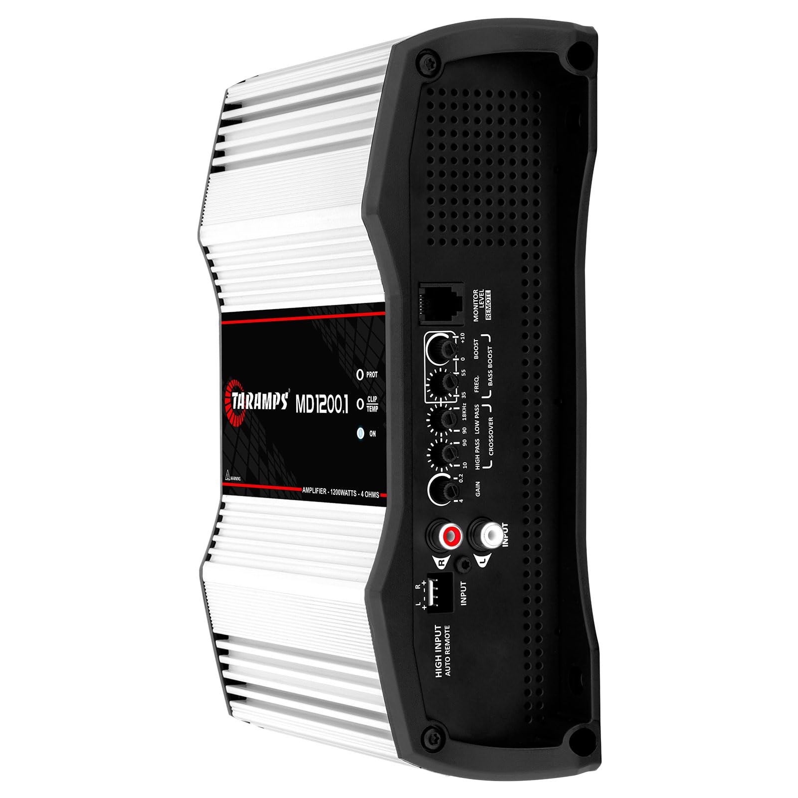 Taramps Md 1200.1 4-Ohms Car Amplifier, 1200W Rms Full Range Digital Monoblock Class D Mosfet Amp, Crossover High/Low Pass Filte