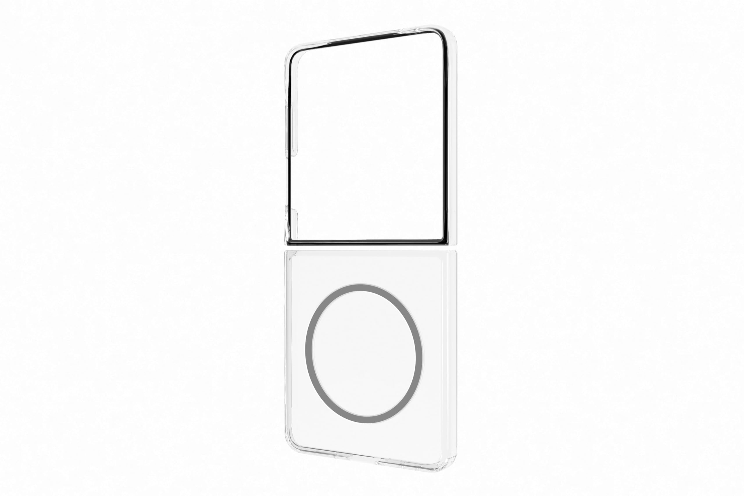 Samsung Clear Case W/Magnets For Galaxy Z Flip 7 Transparent (Clear Magnetic Case)