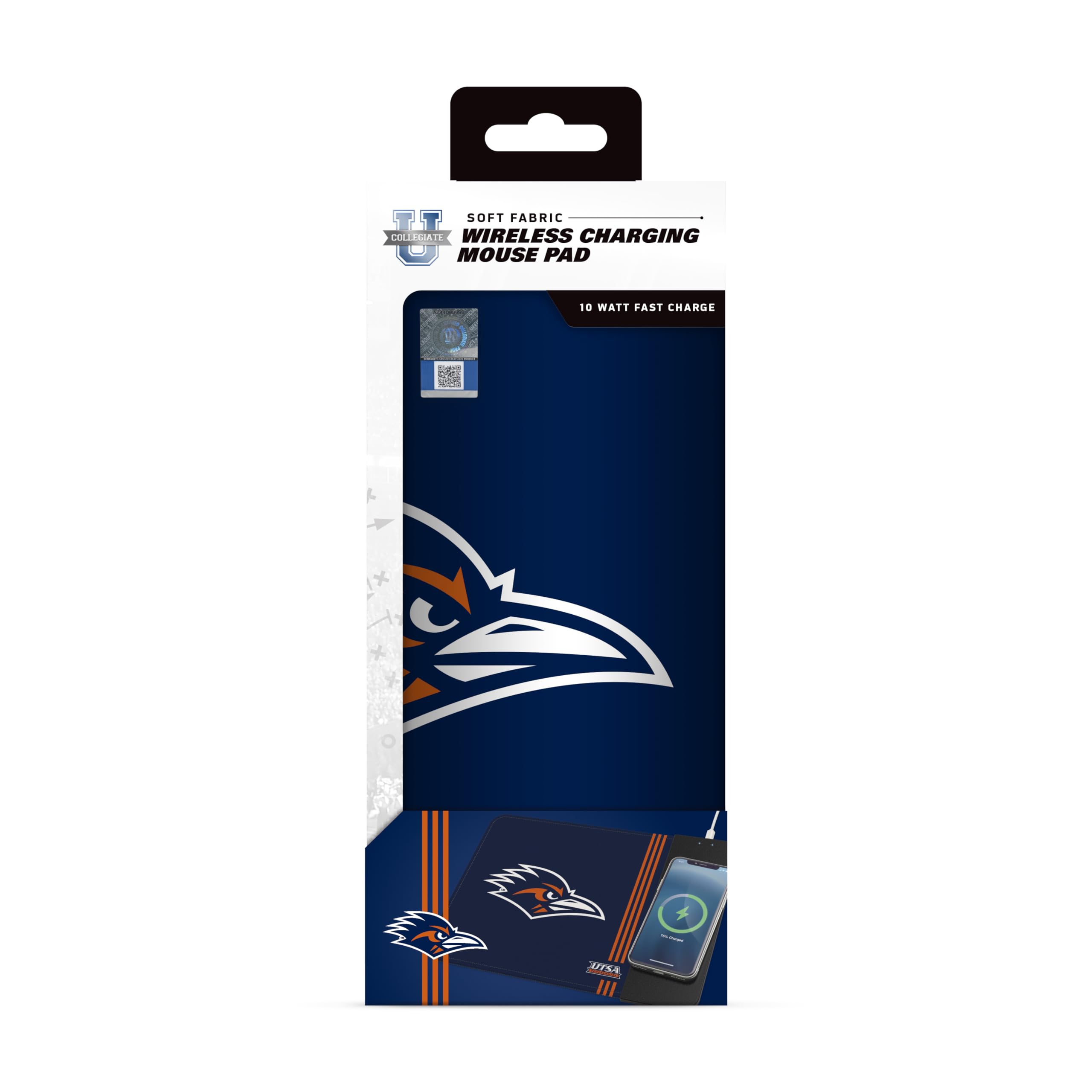 Soar Ncaa Wireless Charging Mouse Pad, Utsa Roadrunners