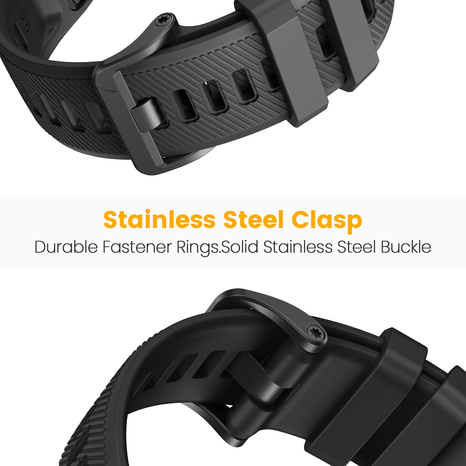 Ancool 22Mm Band Compatible With Garmin Fenix 5 Band ,Soft Sport Skin Friendly Waterproof Fenix 6 Wristband Strap For Approach S