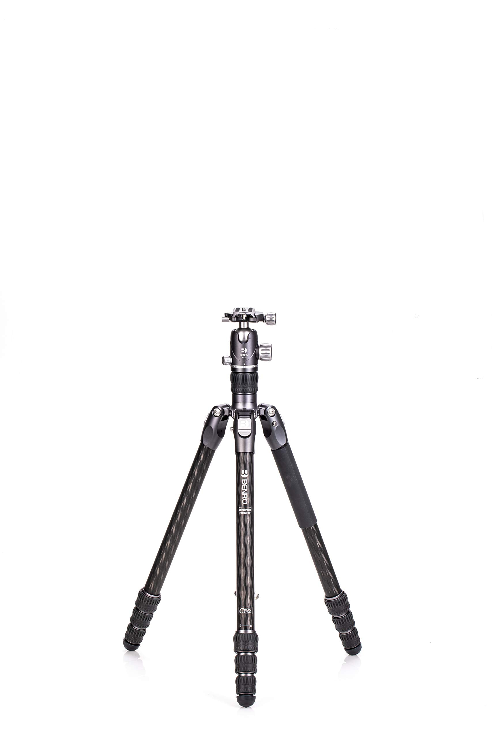 Benro Rhino Carbon Fiber Two Series Tripod/Monopod with VX25 Ballhead, 4 Leg Sections, Twist Leg Locks, Padded Carrying Case (FR