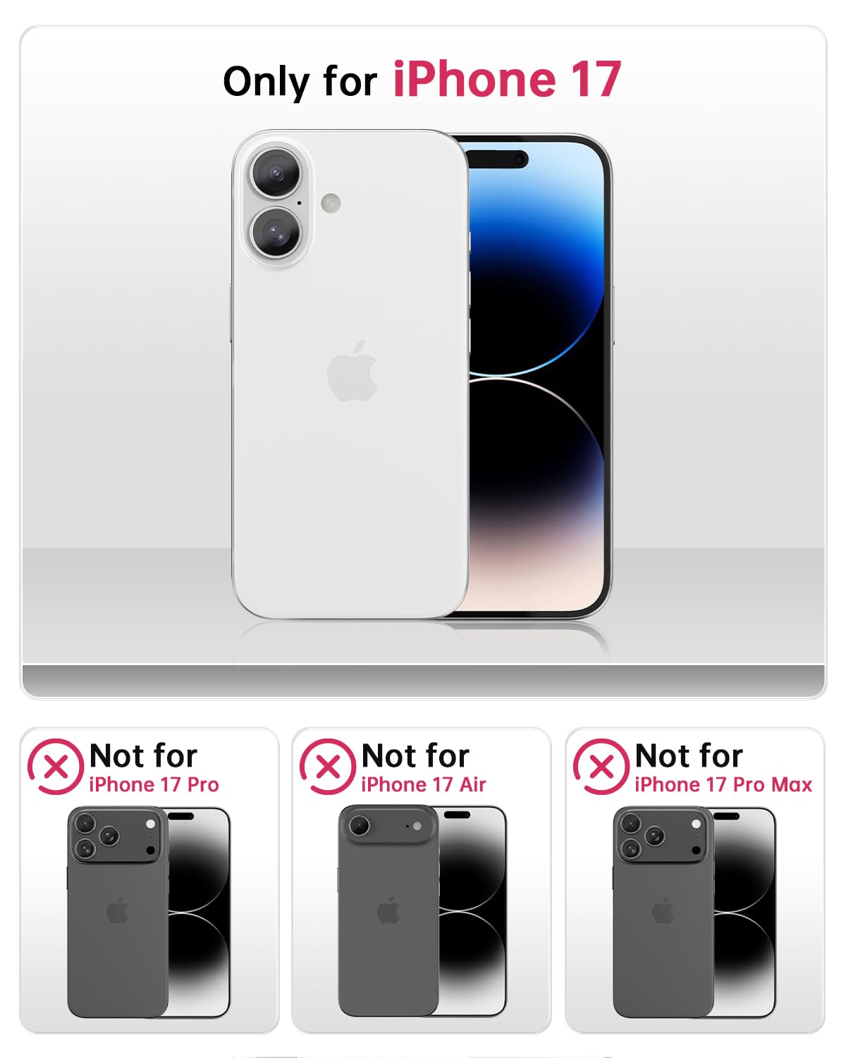 Scorpify For Iphone 17 Case [Compatible With Magsafe] With Black Tulip Floral Design, Cute Clear Flower Magnetic Phone Cover For