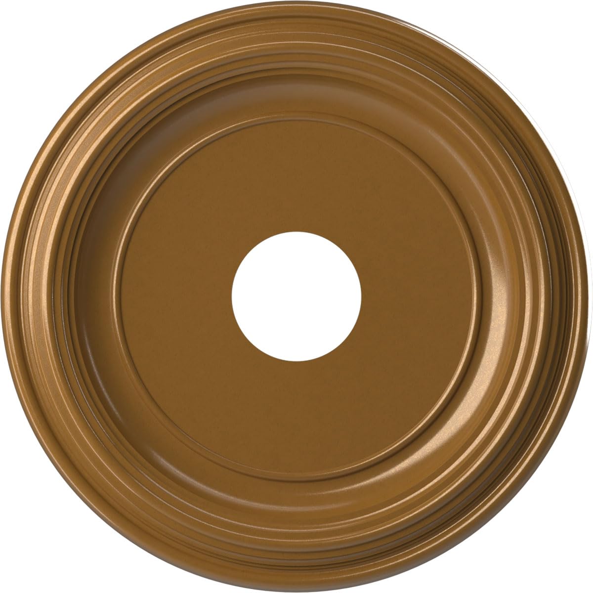 16OD x 3 1/2ID x 1 3/8P Traditional Thermoformed PVC Ceiling Medallion (Fits Canopies up to 9 1/2), Universal Aged Metallic Vint