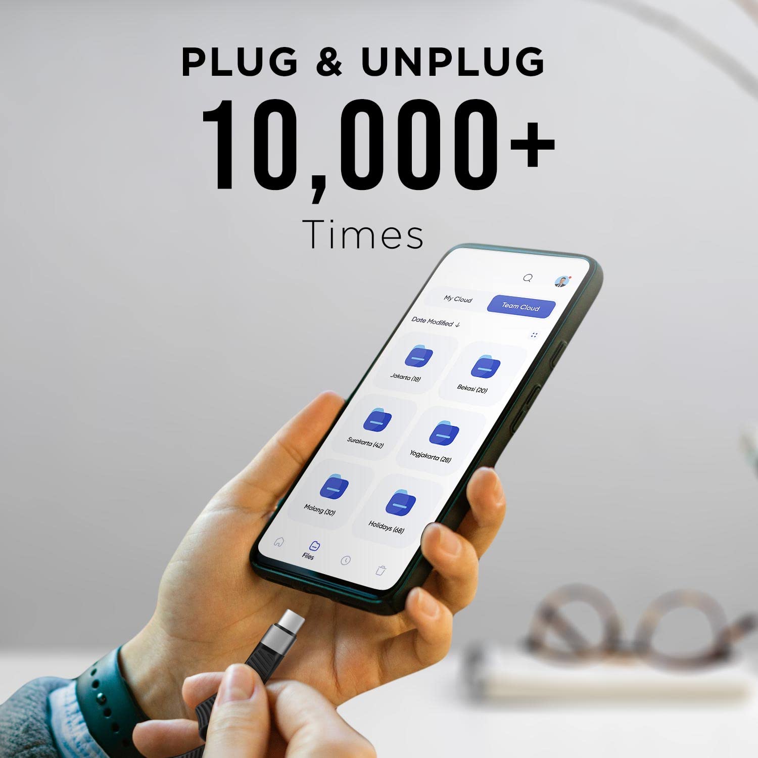 Afterplug Short Usb A To Usb C Cable, 5.5 Inch, 10Gbps, For Iphone 15/16, Ipad, Macbook, Samsung Galaxy, Tablets, Laptops, Portable Ssd, Android Auto