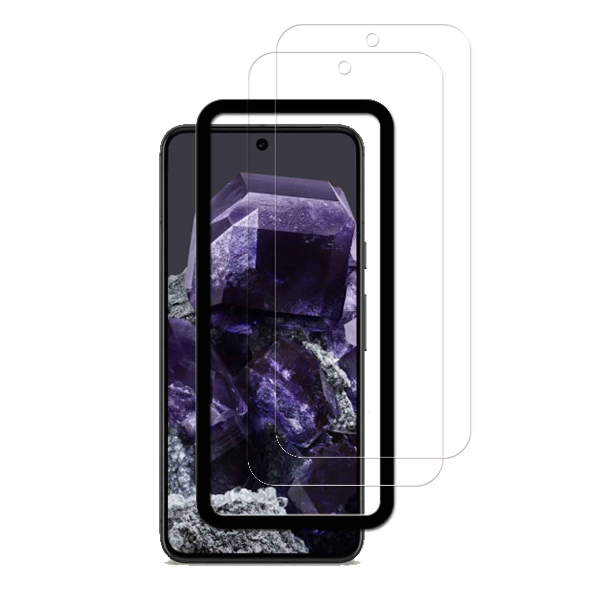 Hkkais Screen Protector For Google Pixel 8 Pro Tempered Glass Film With Easy Alignment Tool 2 Pack