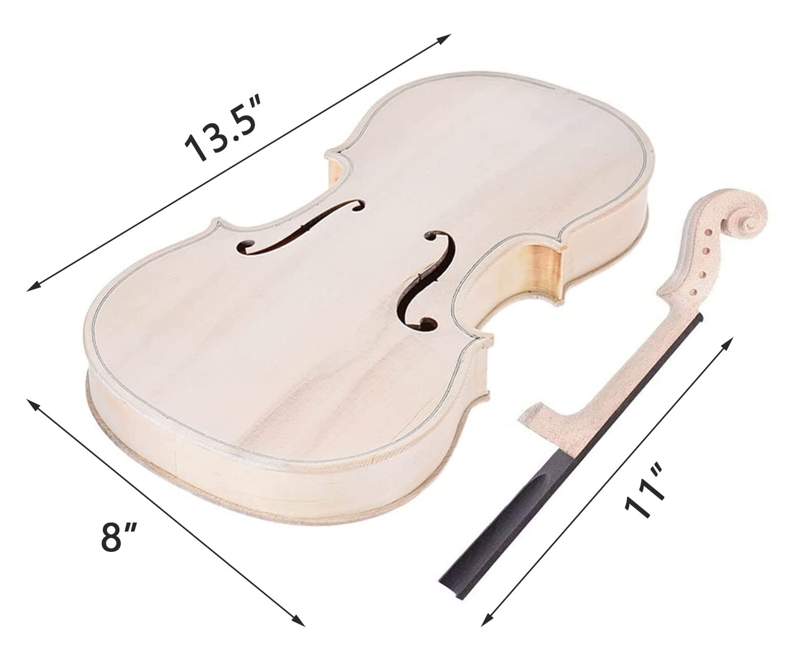 Tuoren 4/4 Violin Diy Kit Build Your Own Violin Fiddle Kit Full Size Violin Basswood With Complete Parts & Accessories Gift For