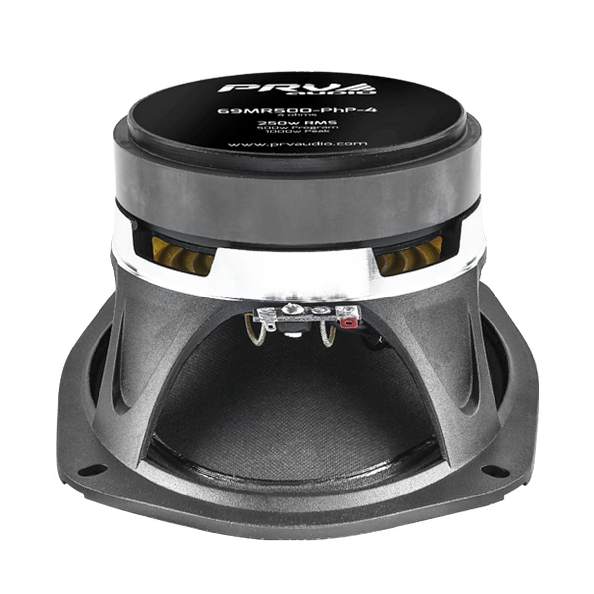 Prv Audio 6X9 Inch Midrange Speaker 69Mr500 Php 4 500 Watts Program Power, 4 Ohm, 1.5 In Voice Coil, 250 Watts Rms Pro Car Audio Loudspeaker (Single)