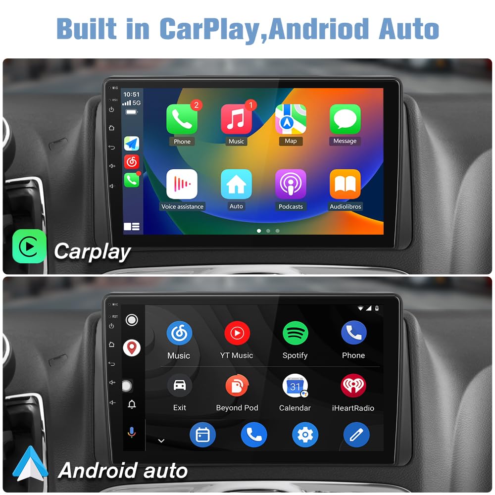 Car Radio Stereo For Dodge Grand Caravan 2008-2020 Chrysler Town & Country 2011-2016 With Carplay Android Auto