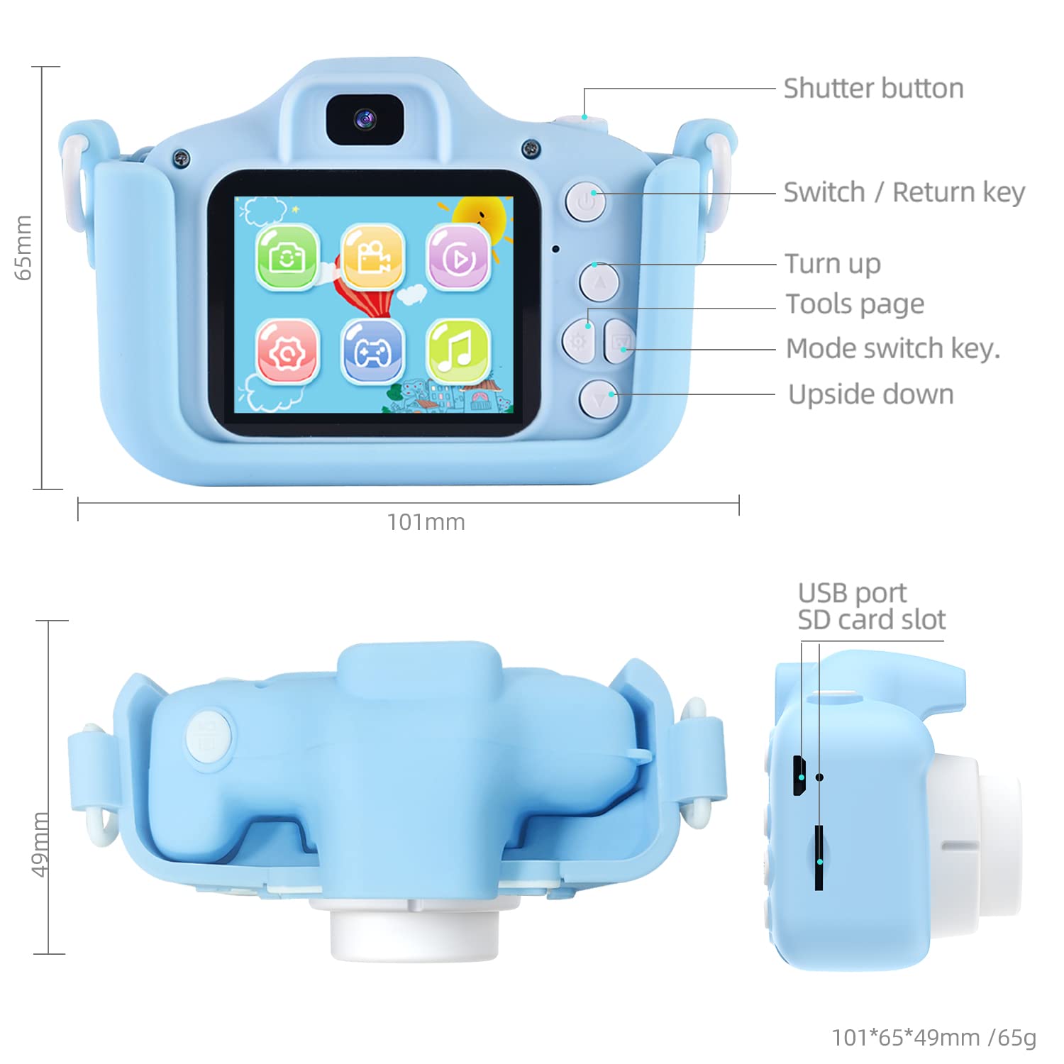 Yue3000 Upgrade Kids Cat Camera,Gifts For Boys And Girls Of Age 3 9, 1080P Hd Digital Video Cameras For Toddler, 20M High  Defin