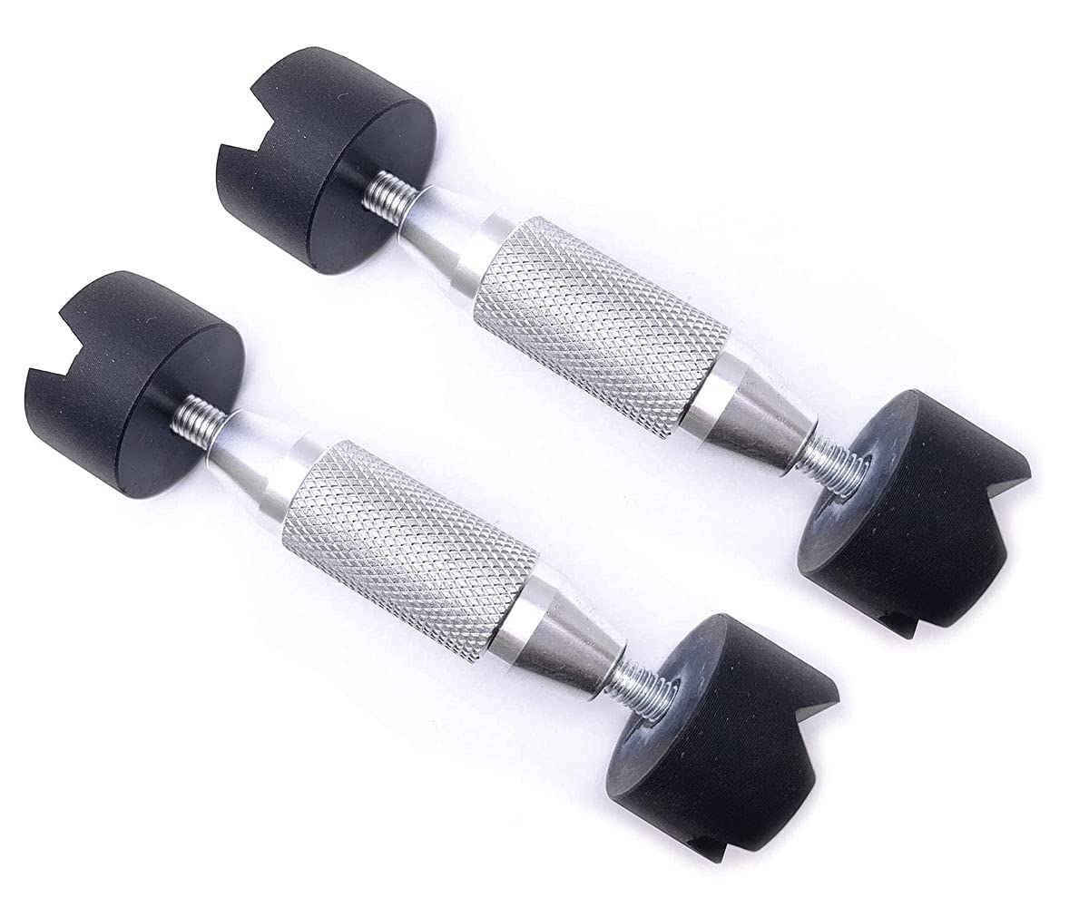 Jiayouy Luthier Guitar Tool Metal Brace Repair Jack Sound Beam Support 2-7/8 to 4-3/8 Silver 2Pcs