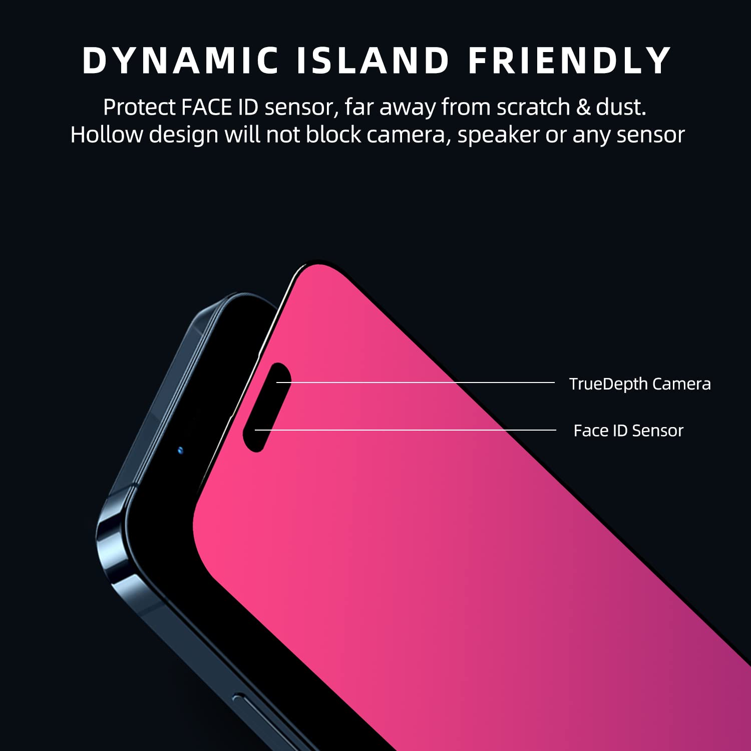 Egkimba Privacy Screen Protector Compatible With Iphone 15 Pro Max, 6.7 Inch Gradient Colorful Electroplated Anti Spy Anti Blue