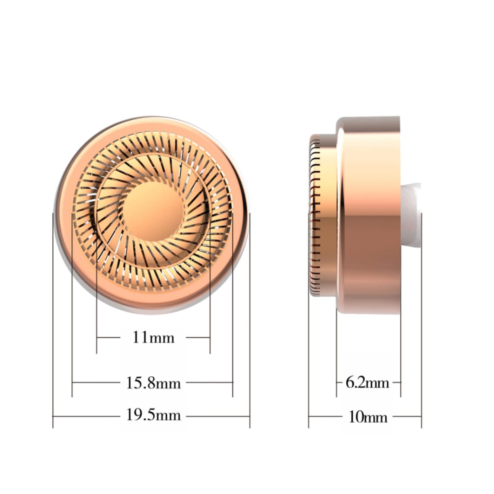 Replacement Heads For Flawless Facial Hair Remover Generation 2, 4Pcs Heads Gen 2 For Flawless Finishing Touch Hair Removal Tool