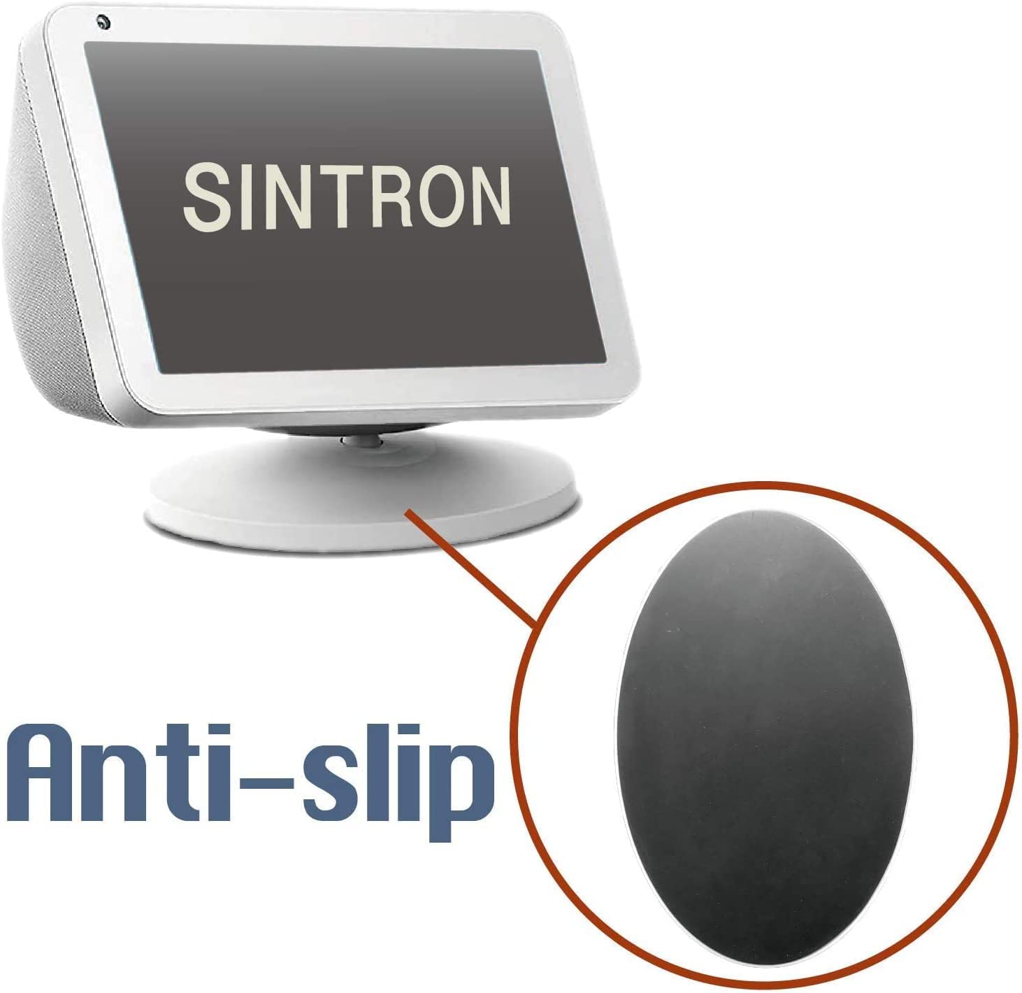 Sintron Smart Display Stand For Echo Show 5 & Echo Show 8 (1St Gen And 2Nd Gen)   Adjustable Magnetic Stand Mount With 360 Degre