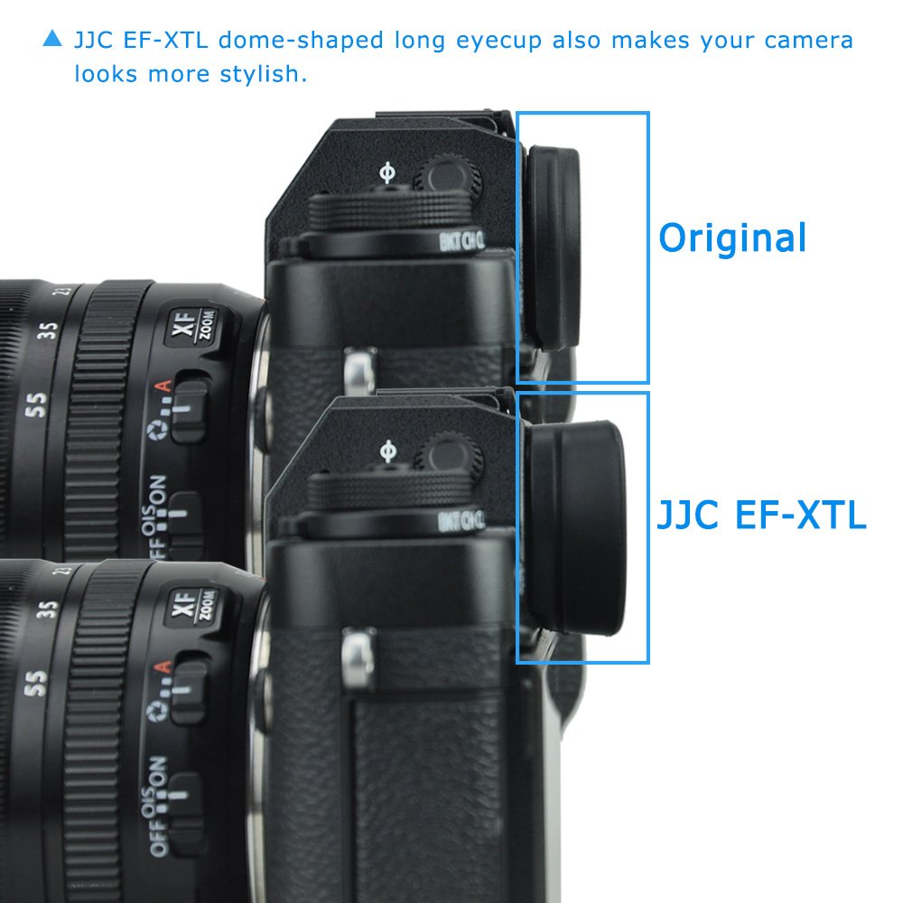 Jjc Eyecup Eyepiece Ef Xt L Replacement For Fuji X H2 X T5 X T4 X T3 X T2 Xt4 Xt3 Xt2 Xt1 Xh1 Gfx100S Gfx100 Gfx 50S Gfx50S Ii C