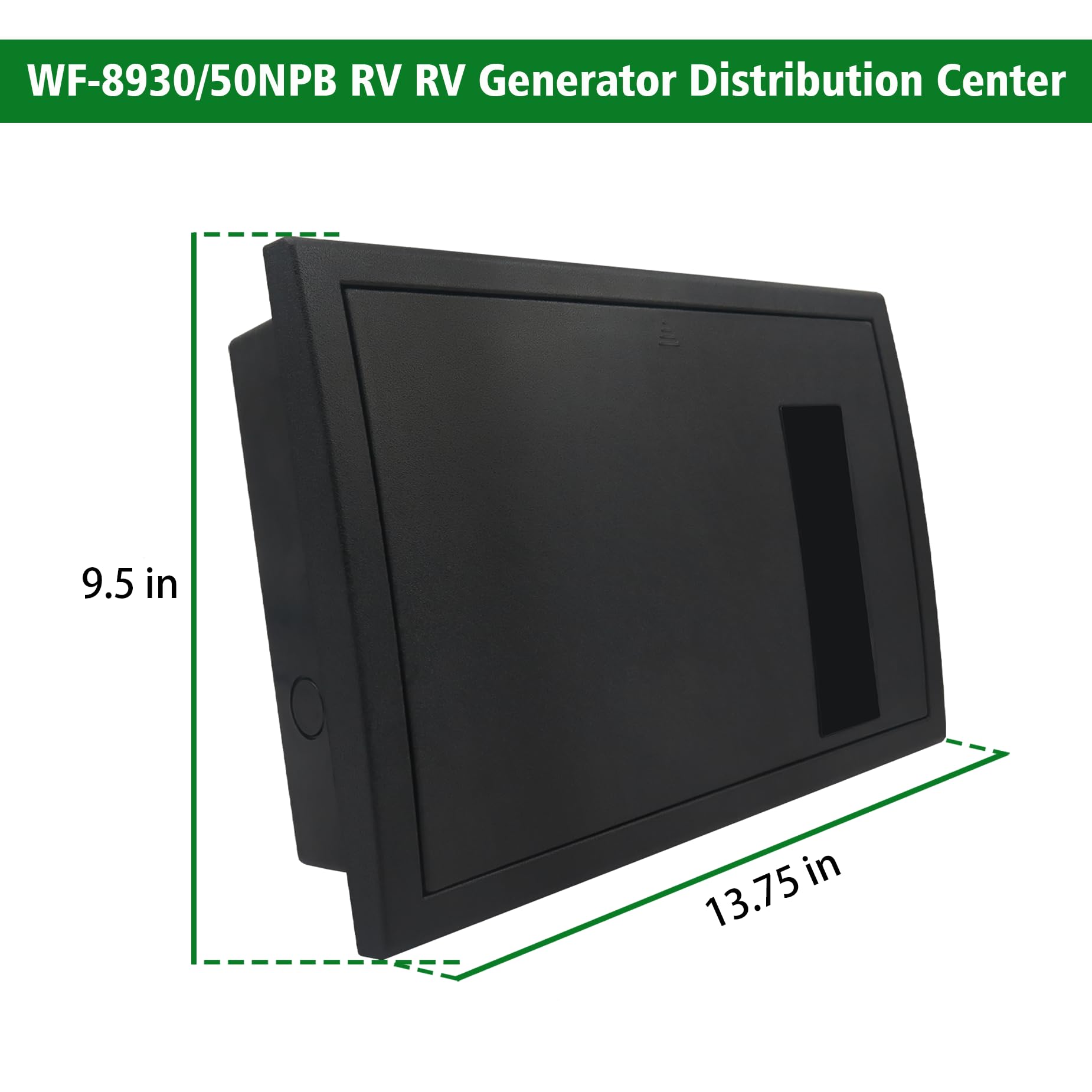 Bipimifi Rv Electrical Panel Wf 8930/50Npb, 50 Amp Ac Distribution Center, 27 Circuits, Plastic & Polycarbonate (Pc) Material